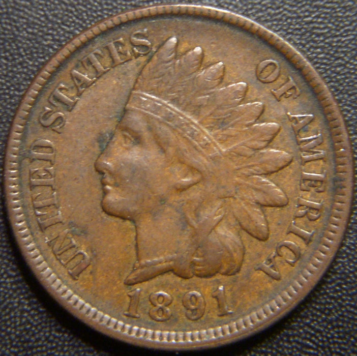 1891 Indian Head Cent - Extra Fine