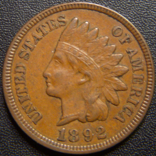 1892 Indian Head Cent - Extra Fine