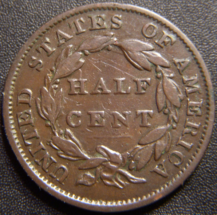 1834 Half Cent - Very Fine