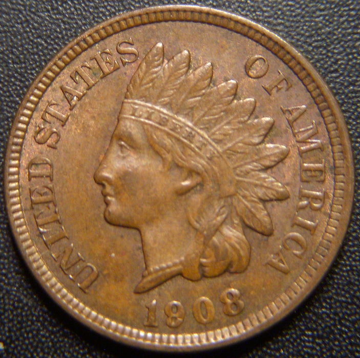 1908 Indian Head Cent - AU