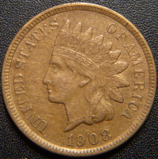 1908-S Indian Head Cent - Extra Fine