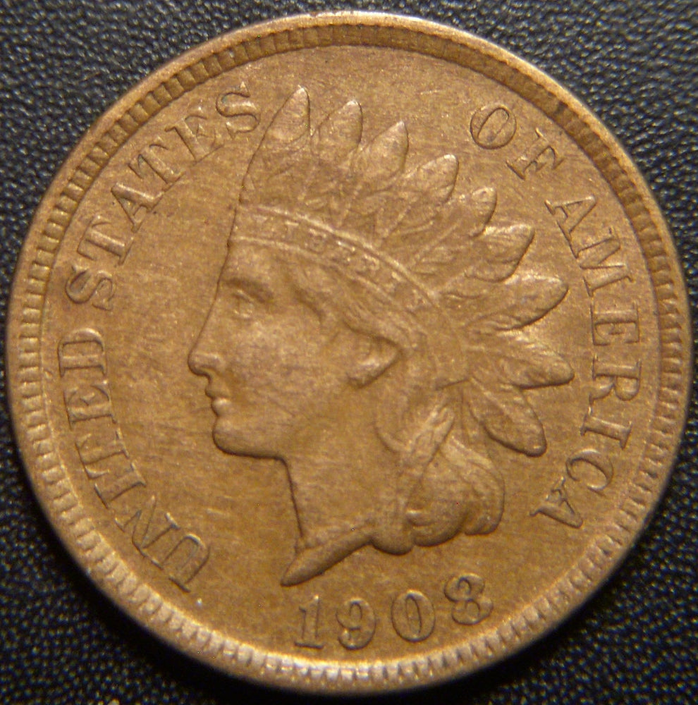 1908-S Indian Head Cent - Extra Fine