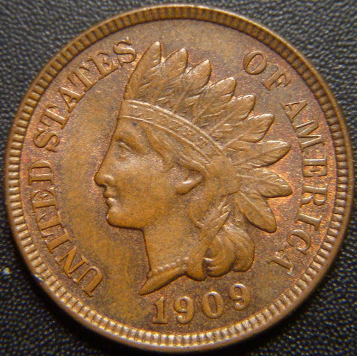 1909 Indian Head Cent - AU