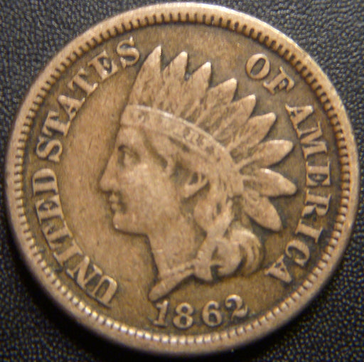 1862 Indian Head Cent - Fine