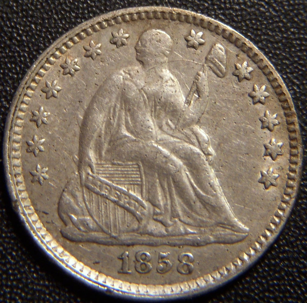 1858 Seated Half Dime - Very Fine
