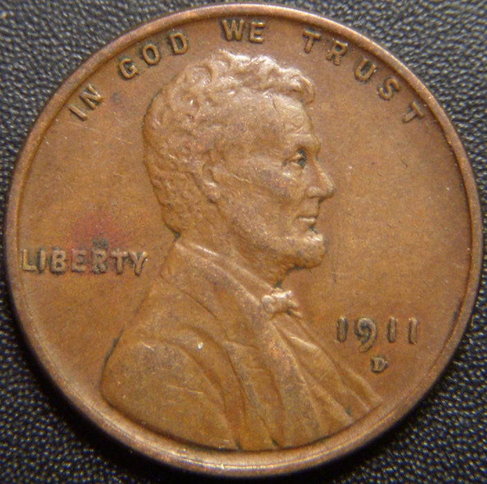 1911-D Lincoln Cent - Extra Fine