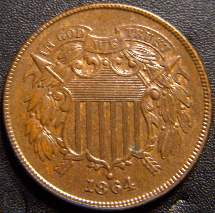 1864 Two Cent Piece - Extra Fine
