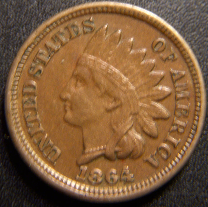 1864 Indian Head Cent - Copper Nickel Fine