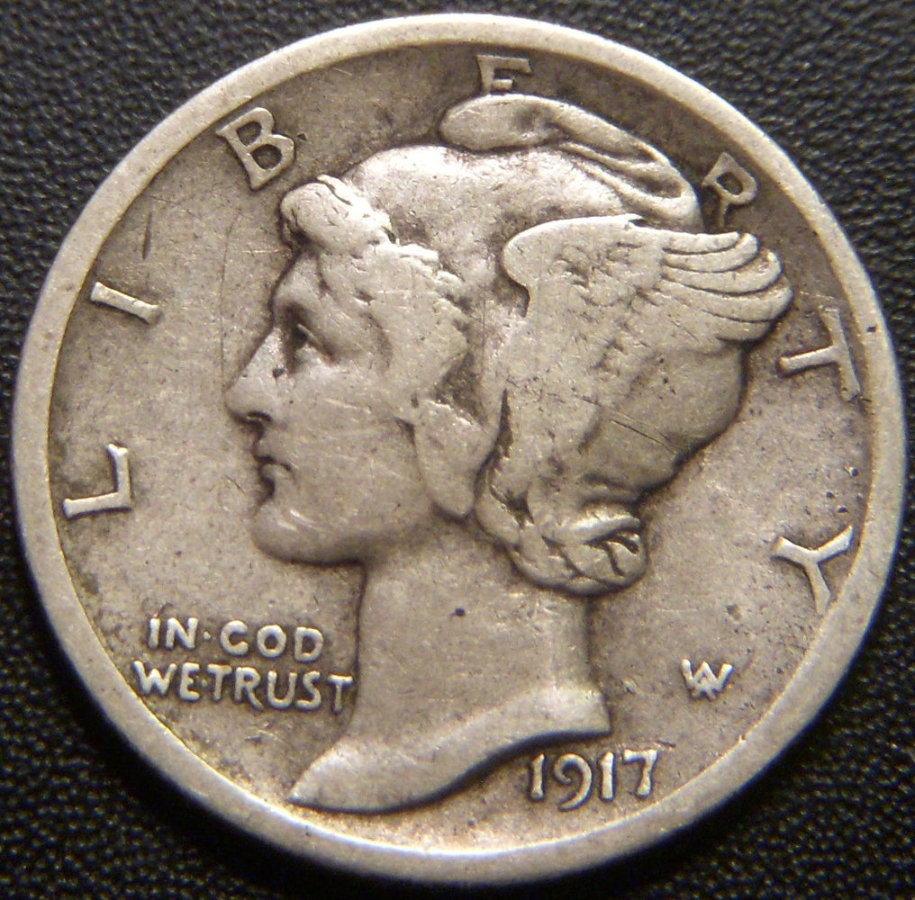1917-S Mercury Dime - Very Fine