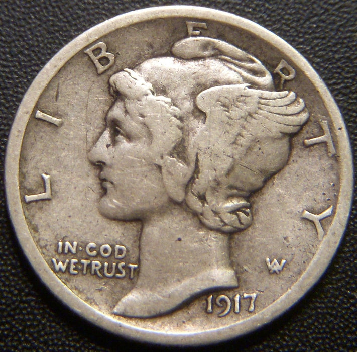 1917-S Mercury Dime - Very Fine