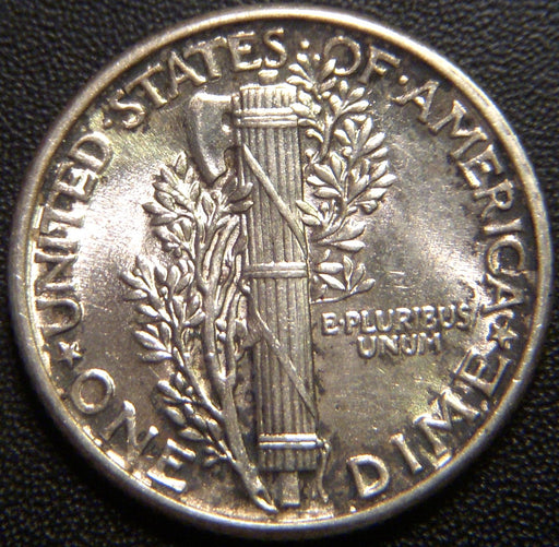 1927 Mercury Dime - AU