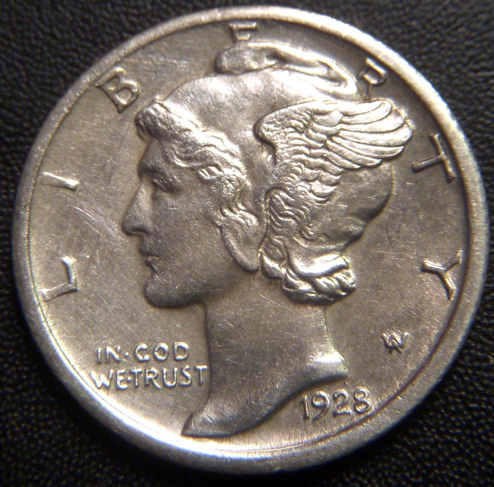 1928-D Mercury Dime - AU
