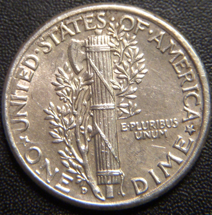 1928-D Mercury Dime - AU