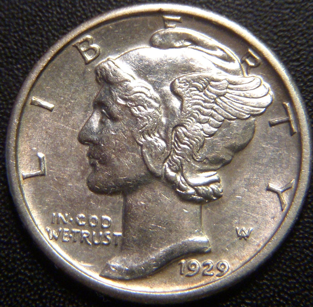 1929-S Mercury Dime - AU