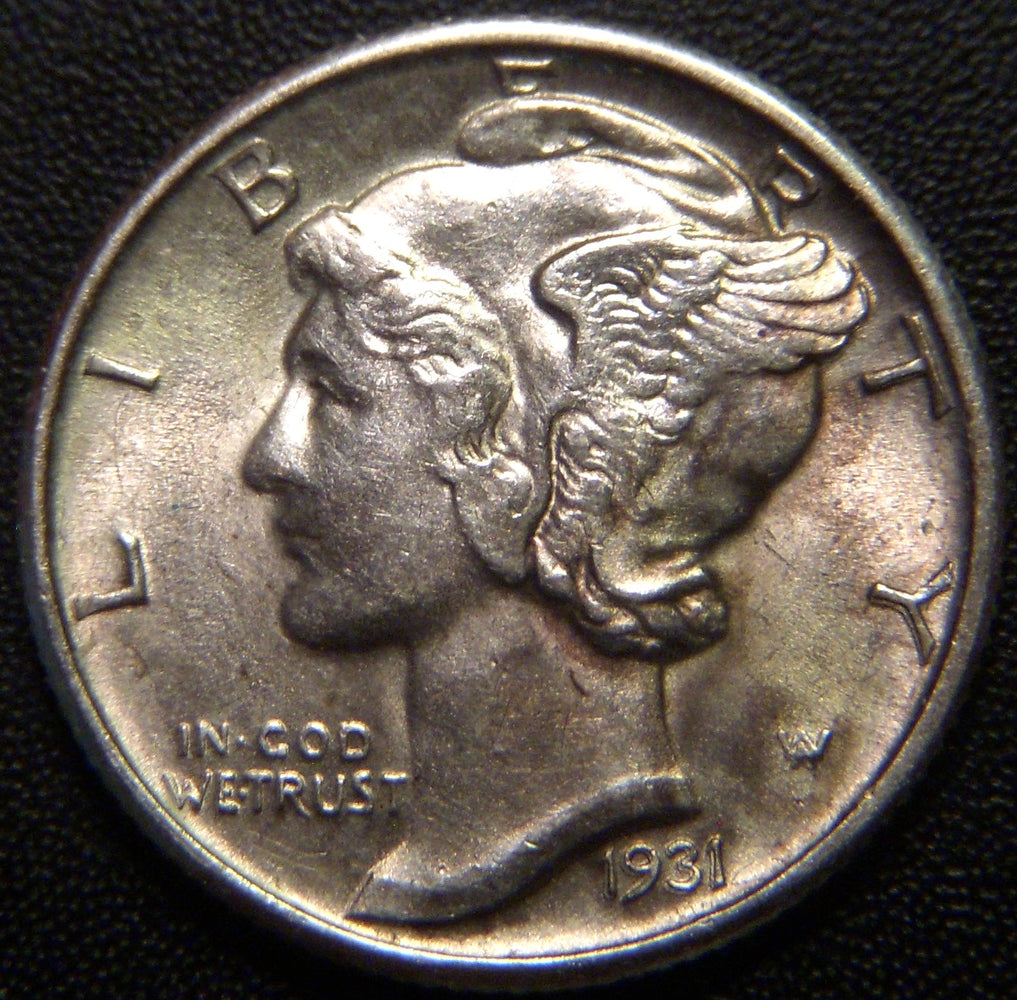 1931 Mercury Dime - AU