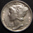 1931-S Mercury Dime - Extra Fine