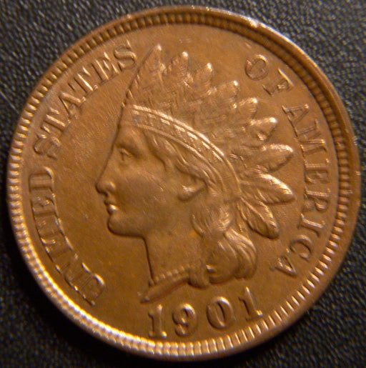 1901 Indian Head Cent - Extra Fine