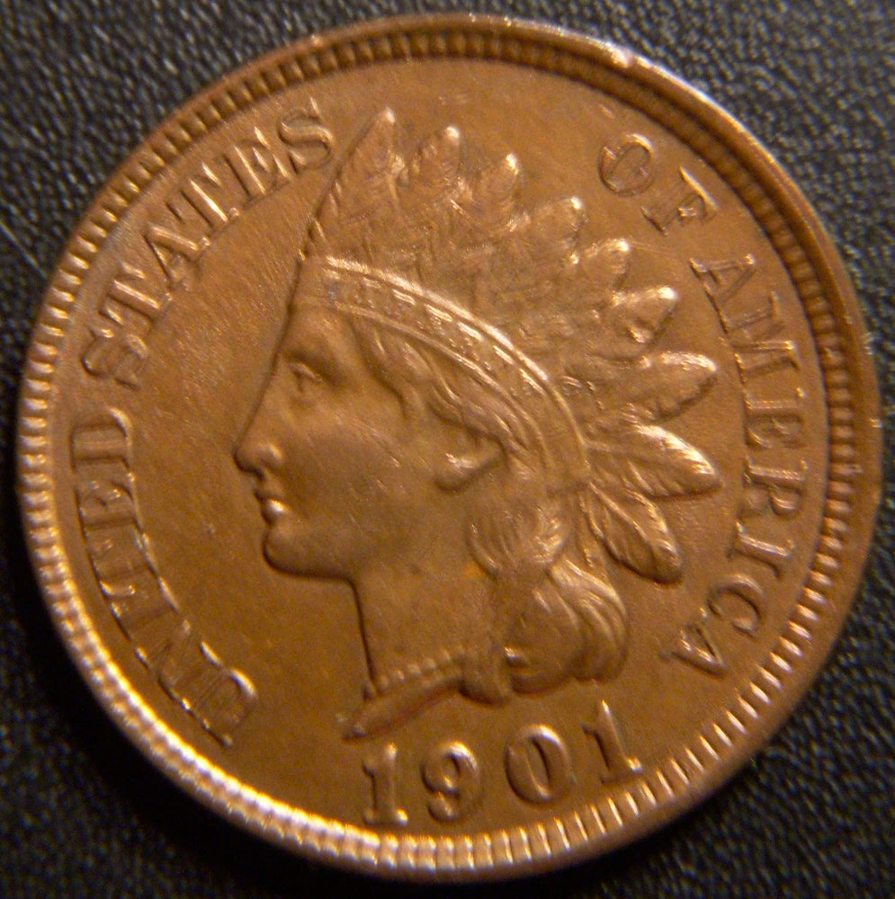 1901 Indian Head Cent - Extra Fine