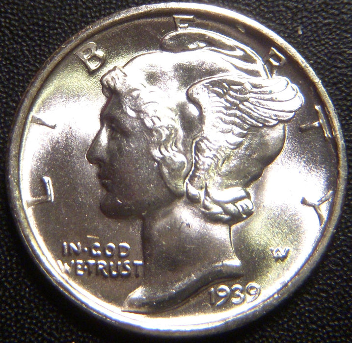 1939-D Mercury Dime - Uncirculated
