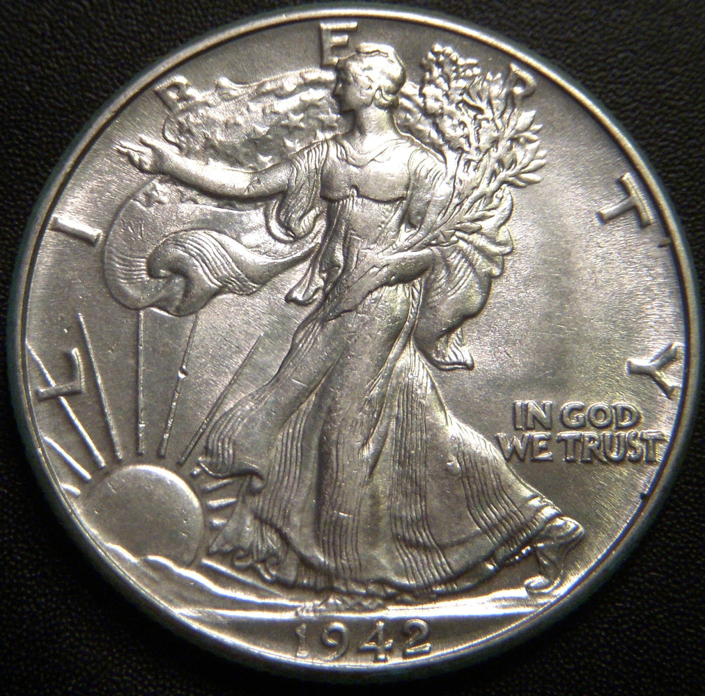1942 Walking Half Dollar - AU