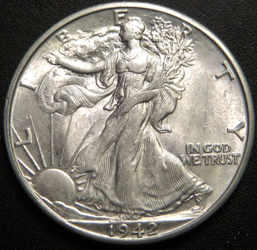 1942-D Walking Half Dollar - Uncirculated