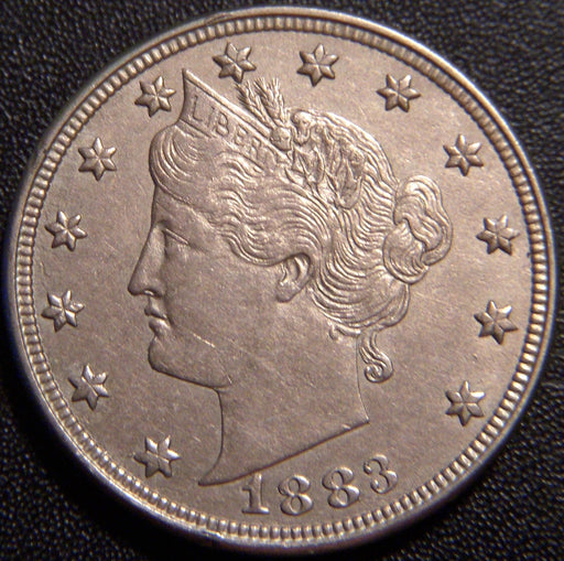 1883 Liberty Nickel - No CENT AU