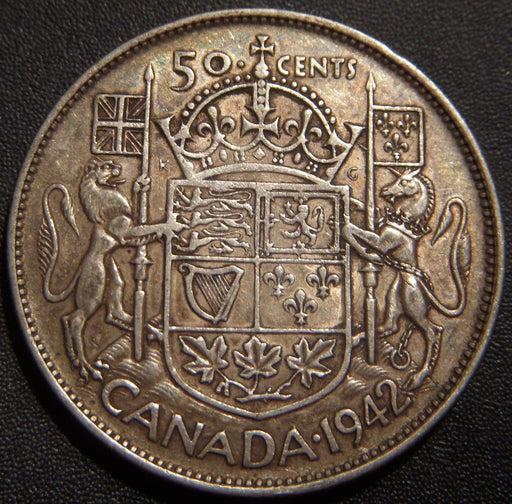 1942 Canadian Half Dollar - Very Fine