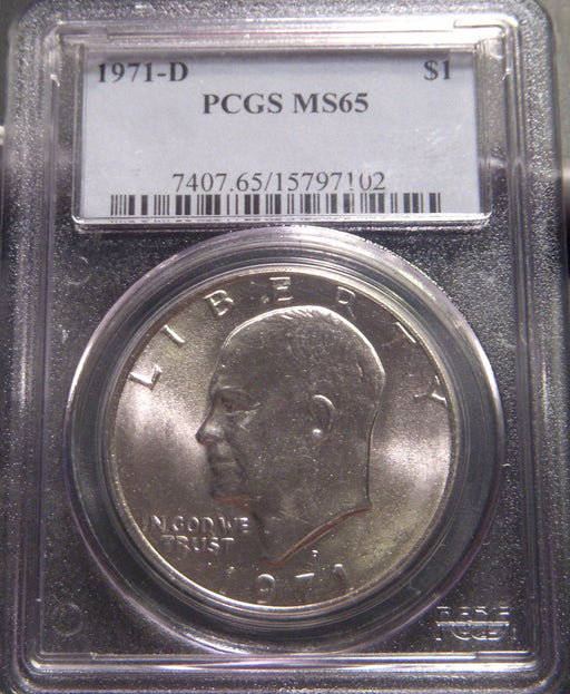 1971-D Eisenhower Dollar - PCGS MS 65