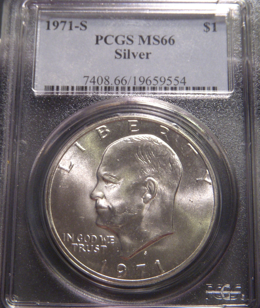 1971-S Eisenhower Dollar - PCGS MS 66 Silver
