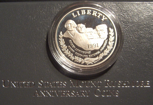1991-S Mount Rushmore Silver Dollar - Proof