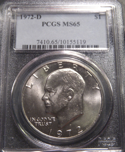 1972-D Eisenhower Dollar - PCGS MS 65