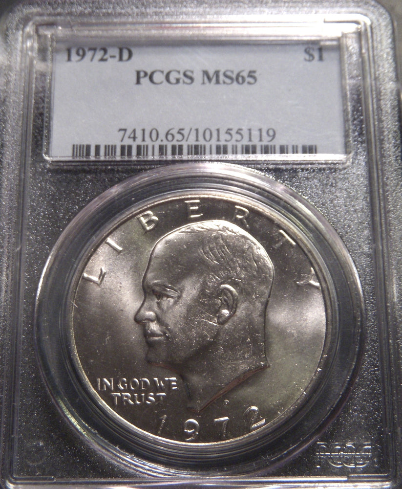 1972-D Eisenhower Dollar - PCGS MS 65