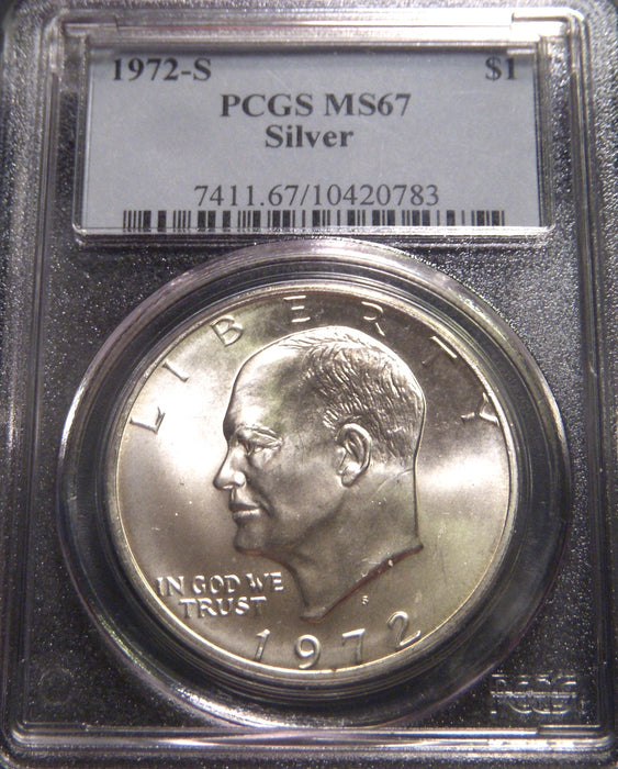 1972-S Eisenhower Dollar - PCGS MS 67 Silver