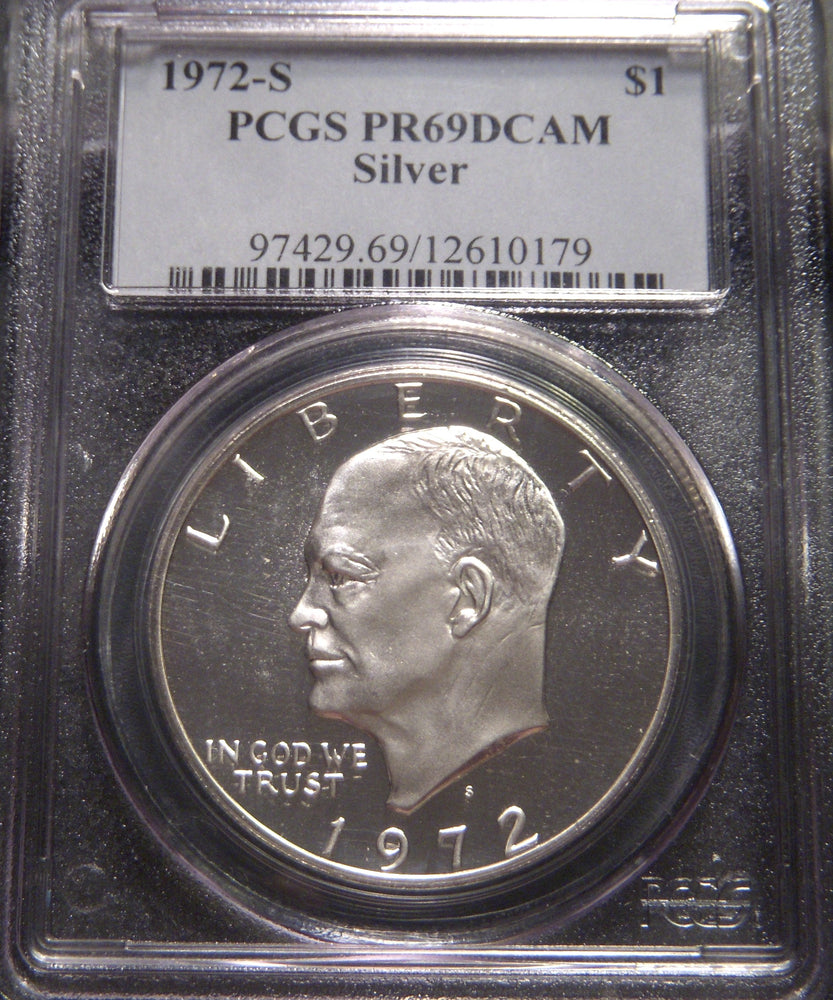 1972-S Eisenhower Dollar - PCGS PR69DCAM Silver