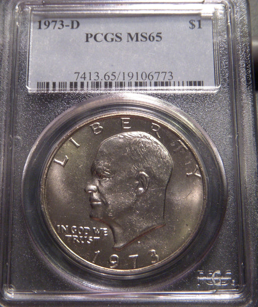 1973-D Eisenhower Dollar - PCGS MS65