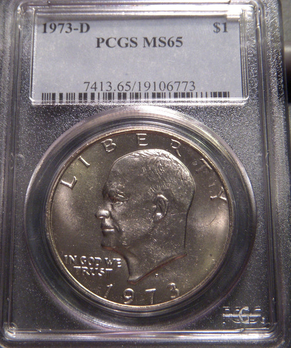 1973-D Eisenhower Dollar - PCGS MS65