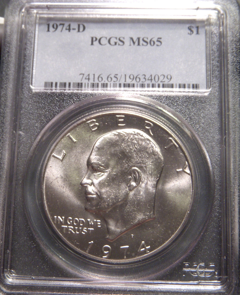 1974-D Eisenhower Dollar - PCGS MS65