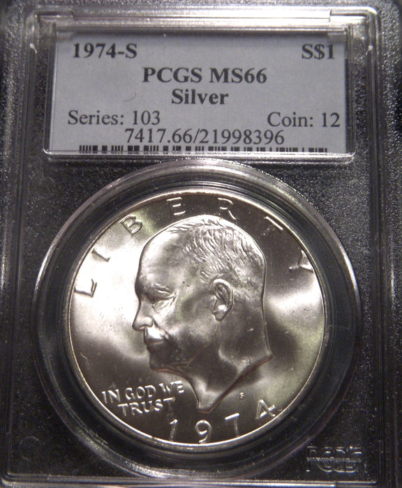 1974-S Eisenhower Dollar - PCGS MS66 Silver