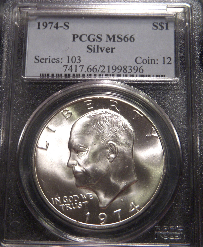 1974-S Eisenhower Dollar - PCGS MS66 Silver