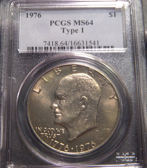 1976 Eisenhower Dollar - PCGS MS64 Type 1