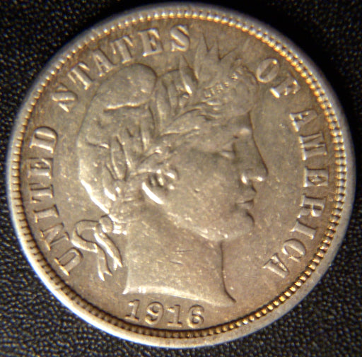 1916-S Barber Dime - Extra Fine