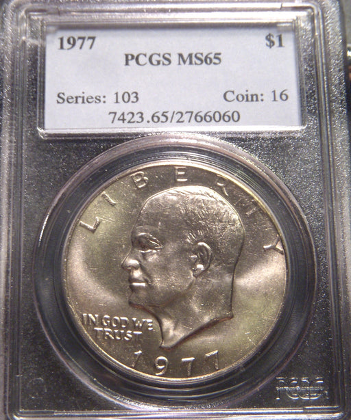 1977 Eisenhower Dollar - PCGS MS65