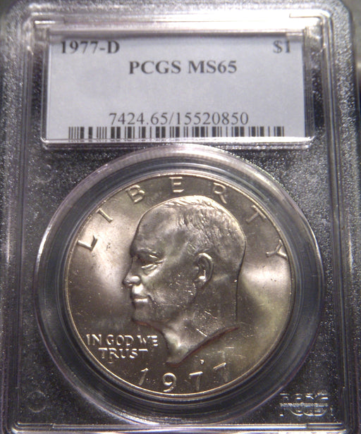 1977-D Eisenhower Dollar - PCGS MS65