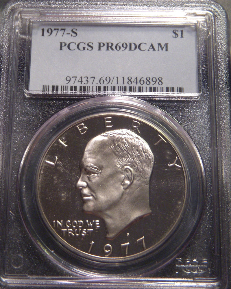 1977-S Eisenhower Dollar - PCGS PR69DCAM