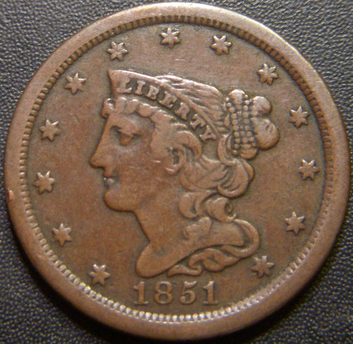 1851 Half Cent - Fine
