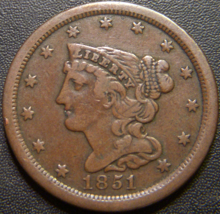 1851 Half Cent - Fine