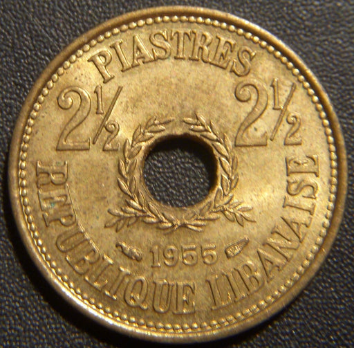1955a 2 1/2 Piastres - Lebanon