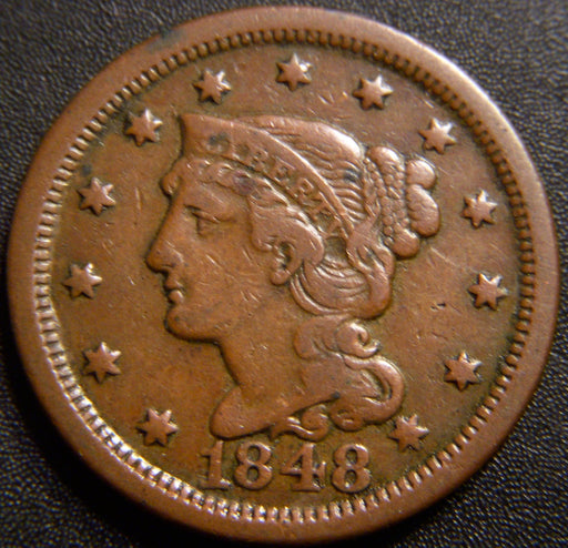 1848 Large Cent - Fine