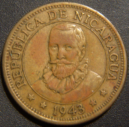 1943 25 Cents - Nicaragua