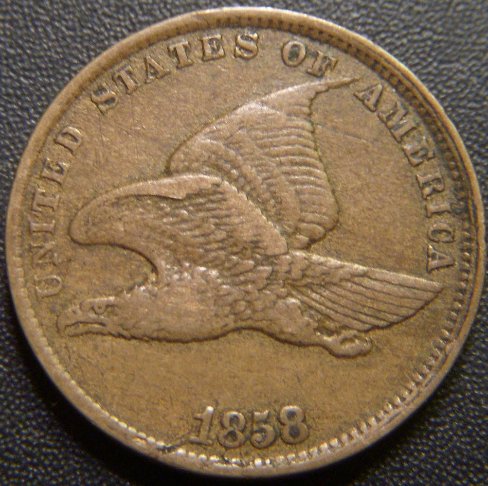 1858 Flying Eagle Cent - Small Letter Very Fine